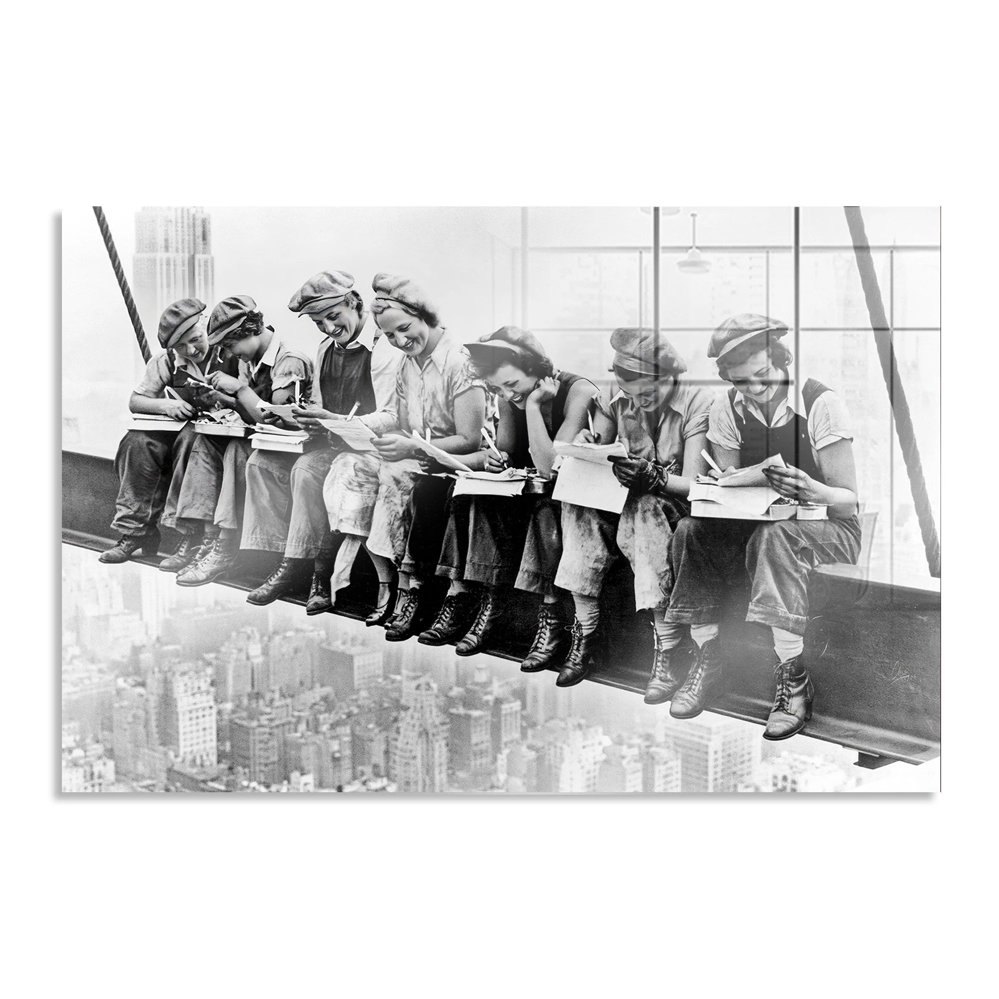 Sky Girls Aluminiumbild gebürstet