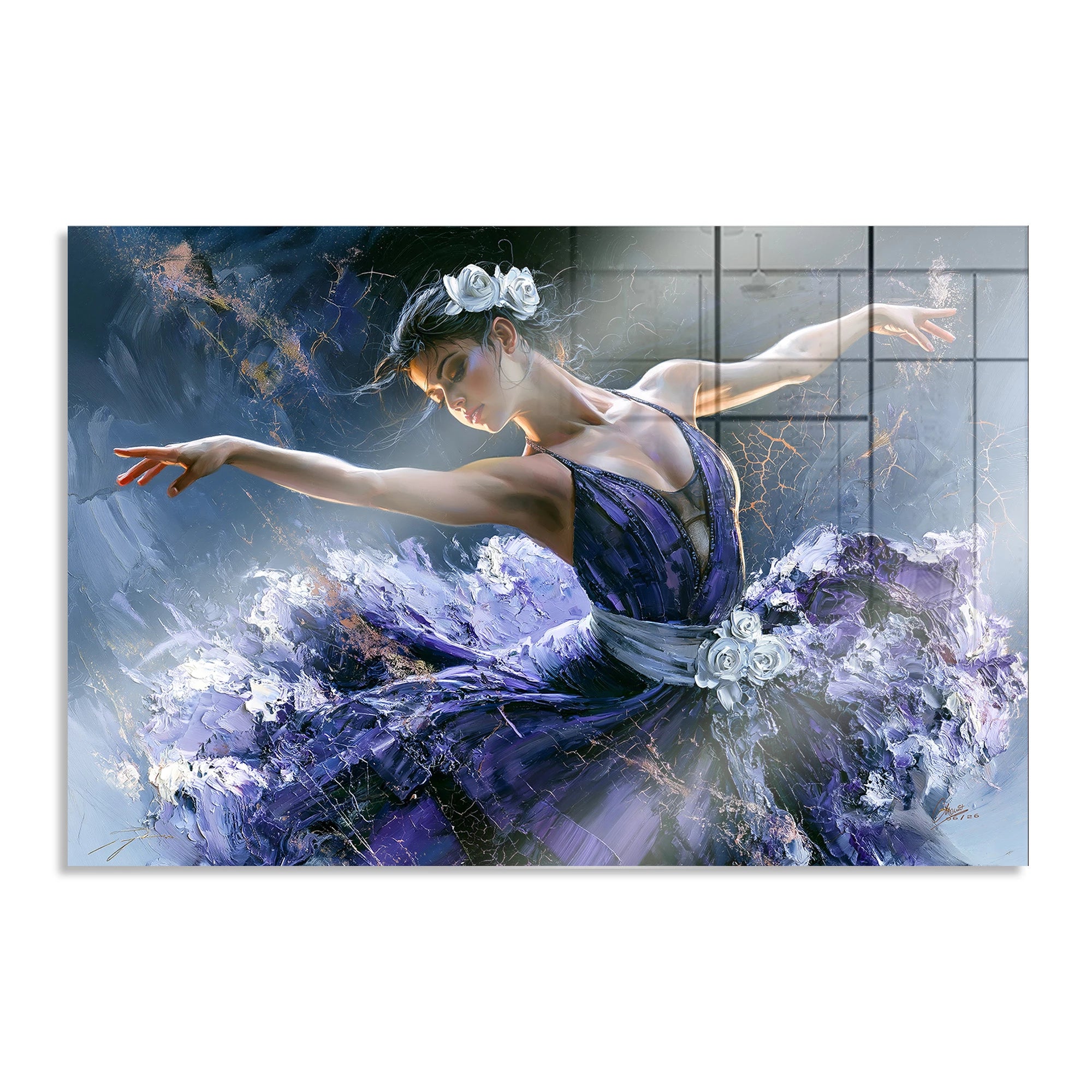 Ballerina Royal Aluminiumbild gebürstet
