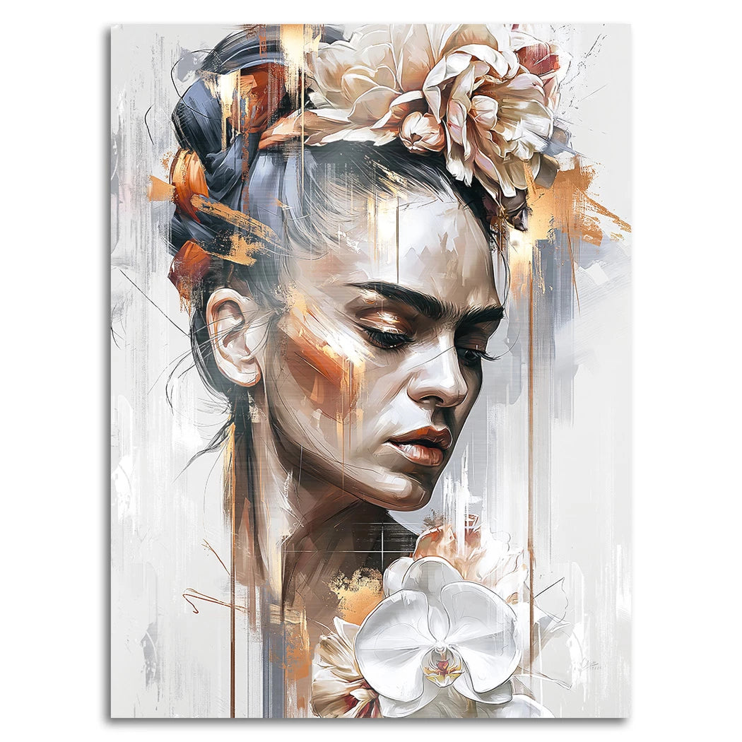 Frida Kahlo Poesie Aluminiumbild gebürstet