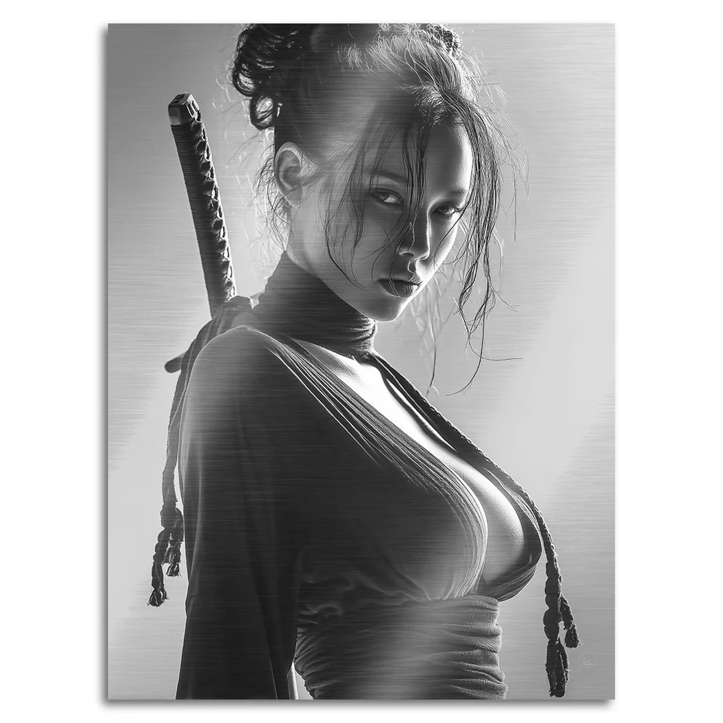 Katana Queen Aluminiumbild gebürstet
