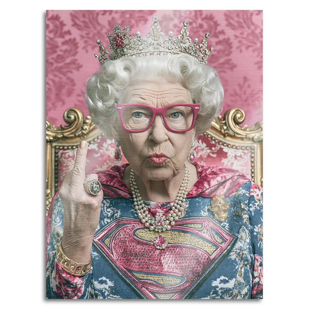 Queen Royale Aluminiumbild gebürstet