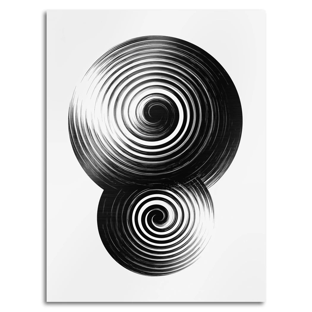 Spiral Harmonie Aluminiumbild gebürstet