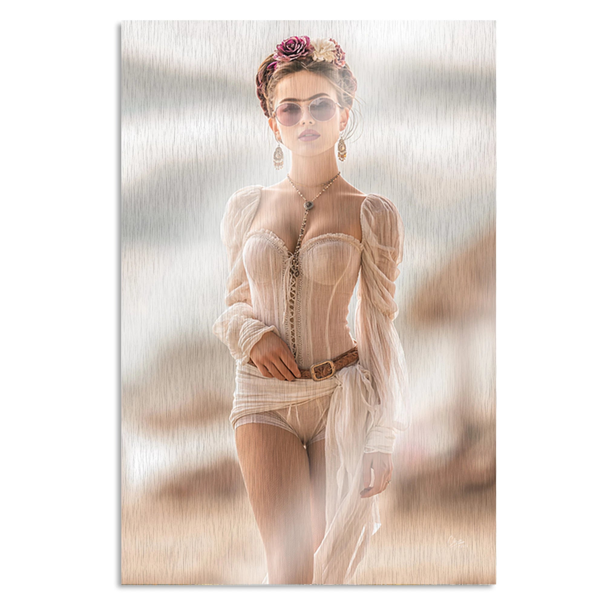 Frida Riviera Aluminiumbild gebürstet