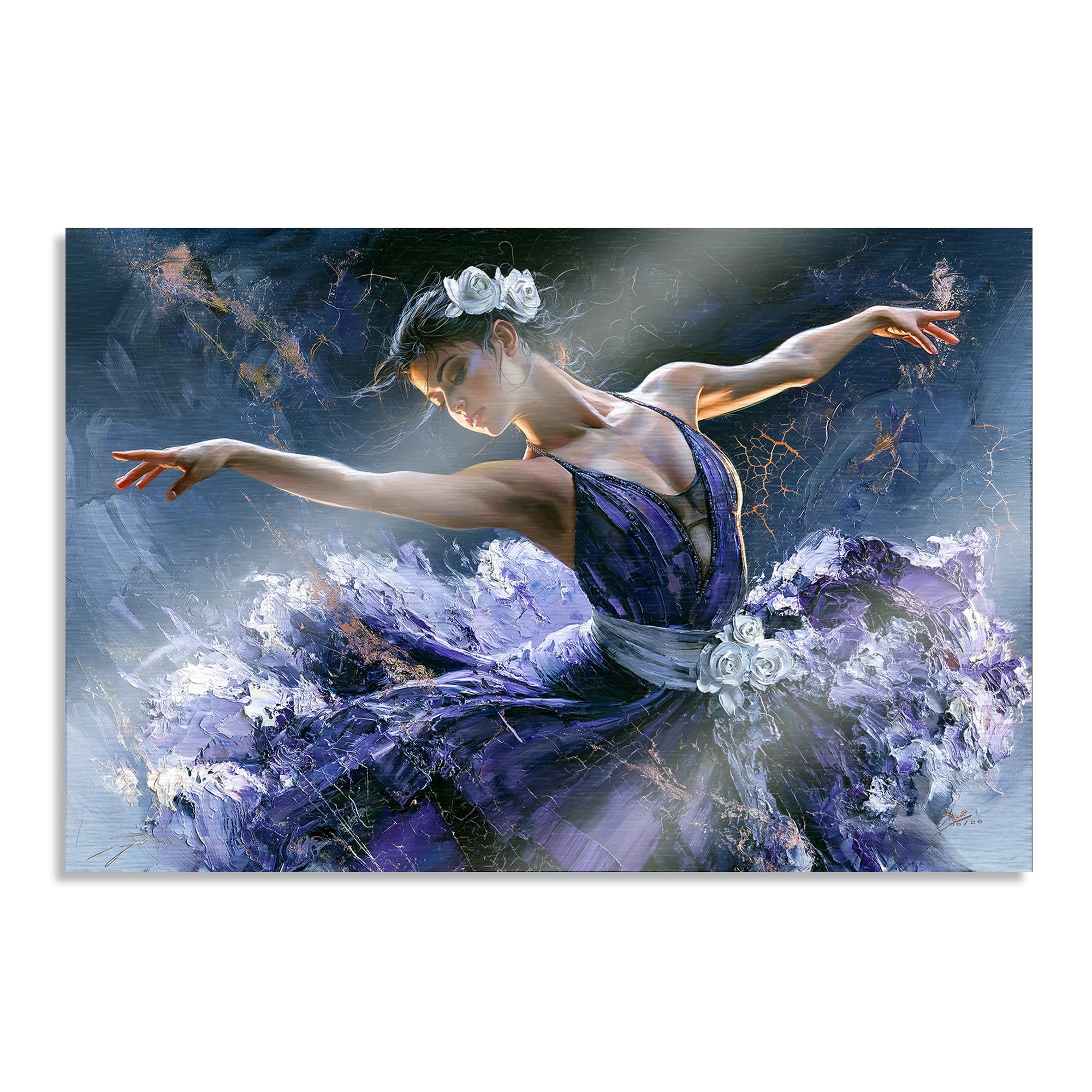 Ballerina Royal Aluminiumbild gebürstet