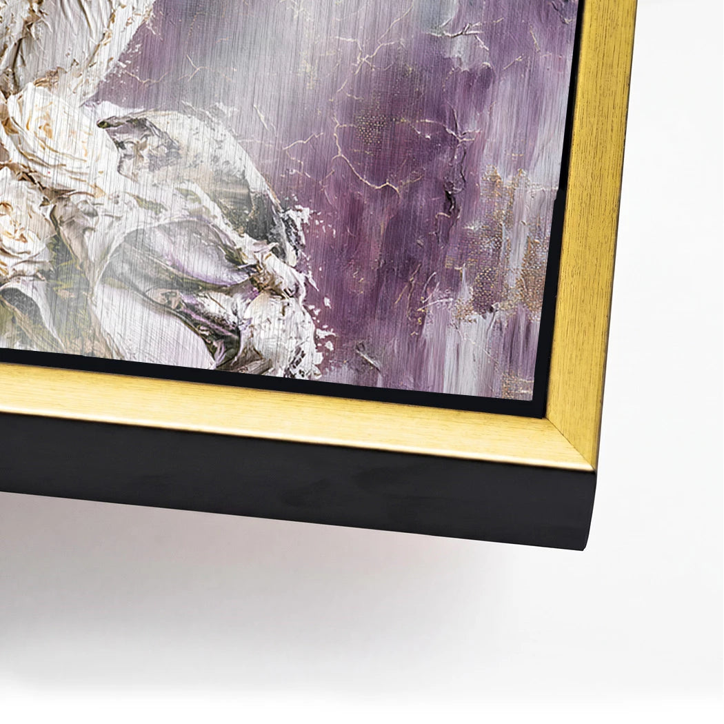 Blüten Couture Aluminiumbild gebürstet