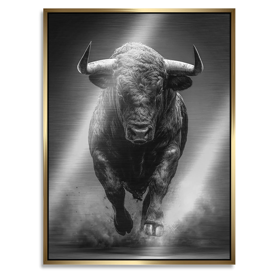 Stier Prestige Aluminiumbild gebürstet