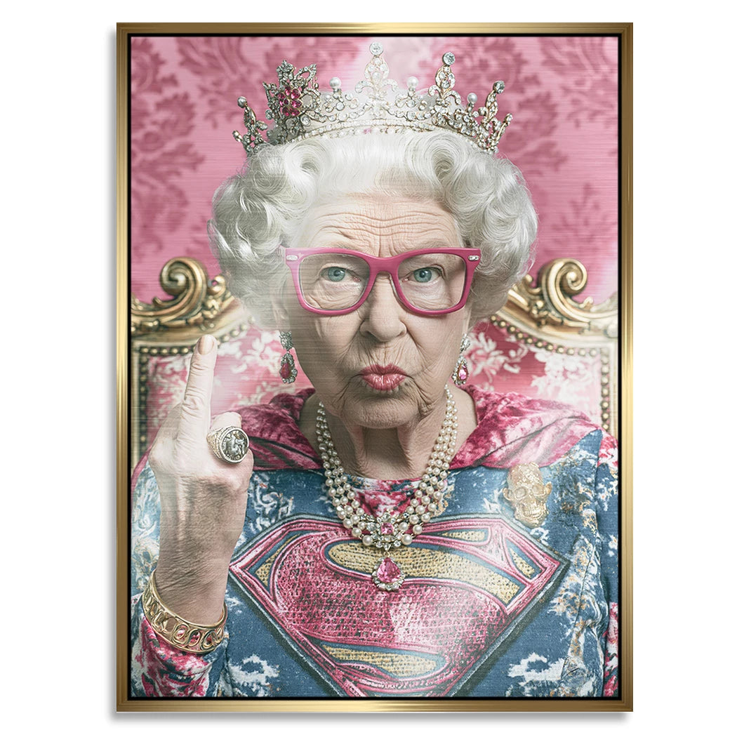 Queen Royale Aluminiumbild gebürstet