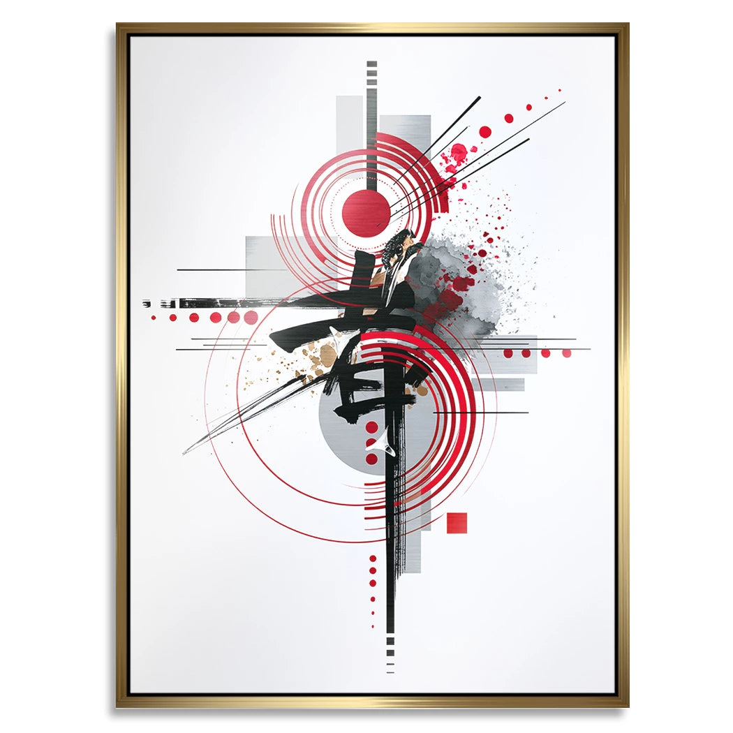 Zen Geometrie Aluminiumbild gebürstet