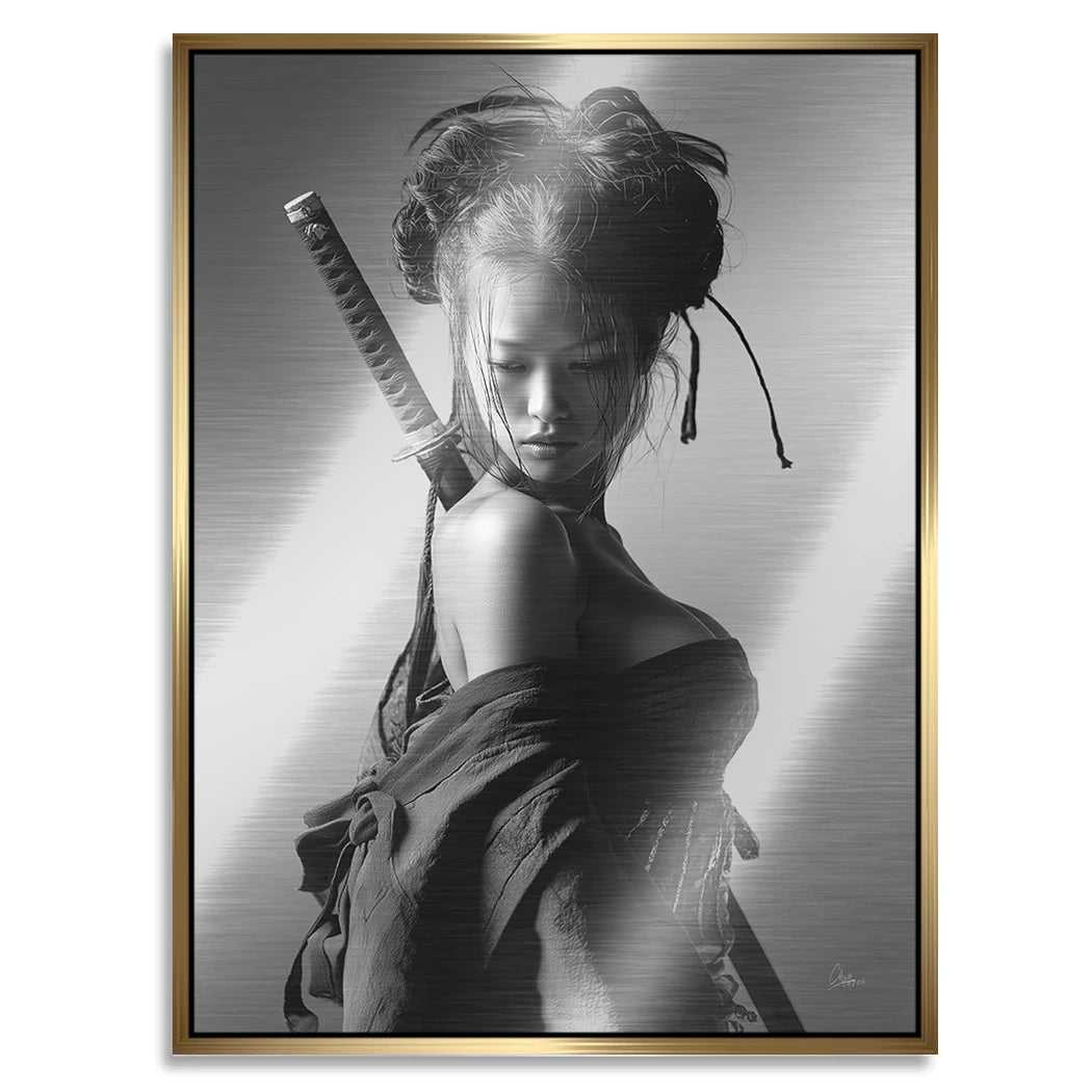 Samurai Diva Aluminiumbild gebürstet