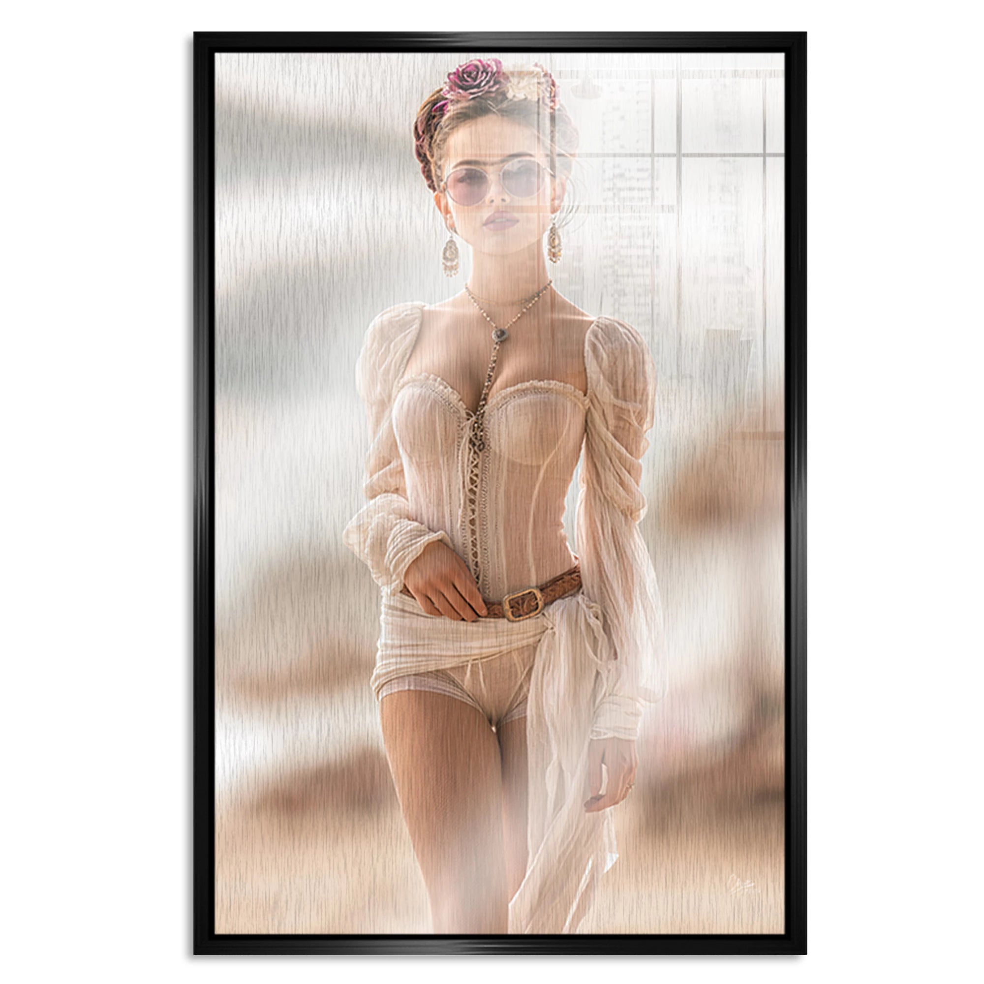 Frida Riviera Aluminiumbild gebürstet