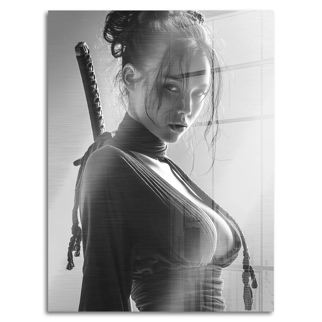Katana Queen Aluminiumbild gebürstet