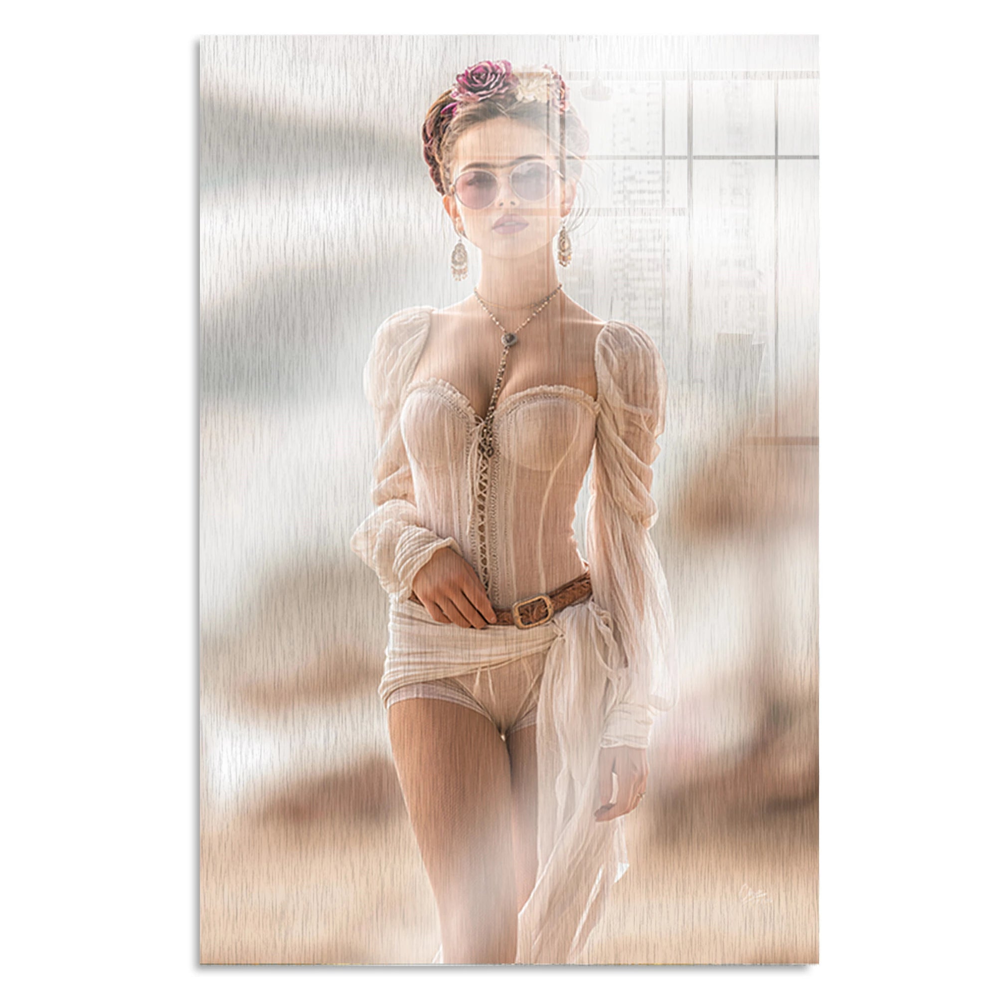 Frida Riviera Aluminiumbild gebürstet