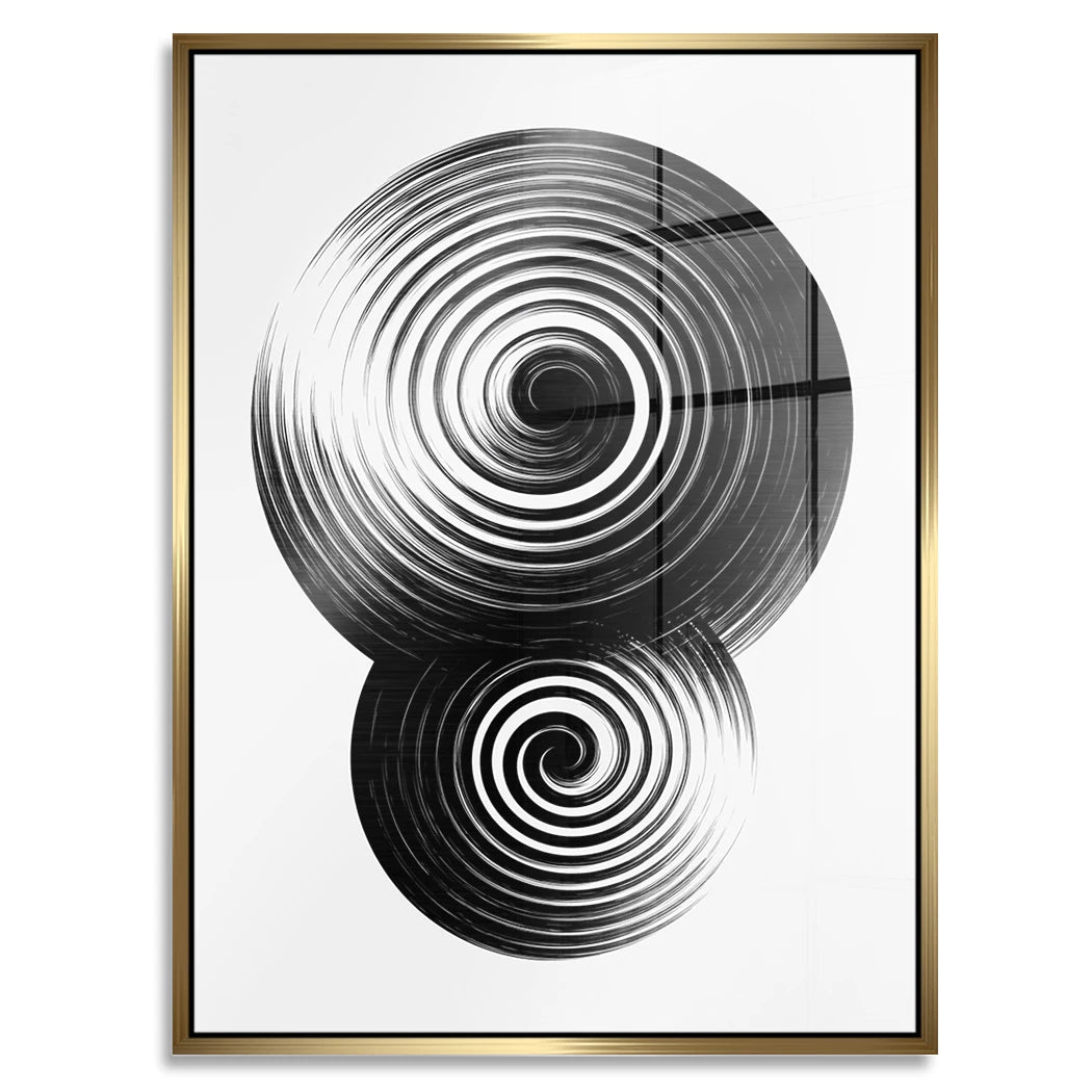 Spiral Harmonie Aluminiumbild gebürstet