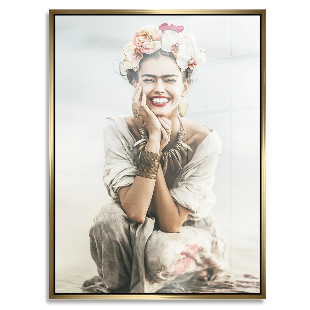 Frida Kahlo Summer Aluminiumbild gebürstet