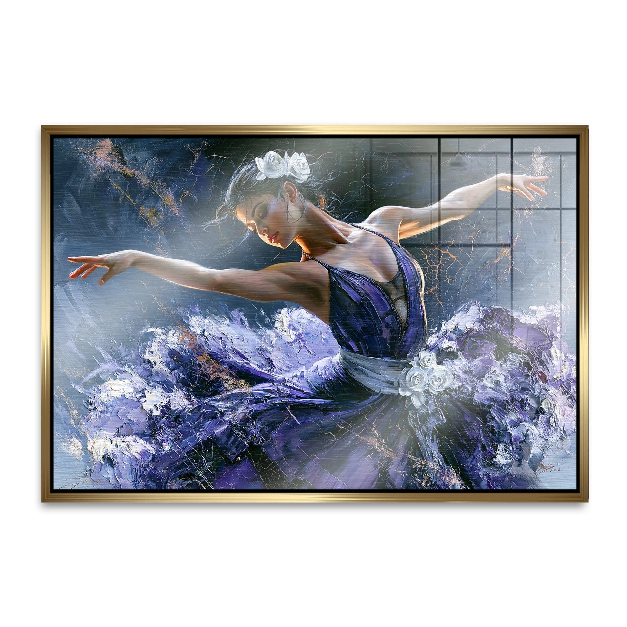Ballerina Royal Aluminiumbild gebürstet
