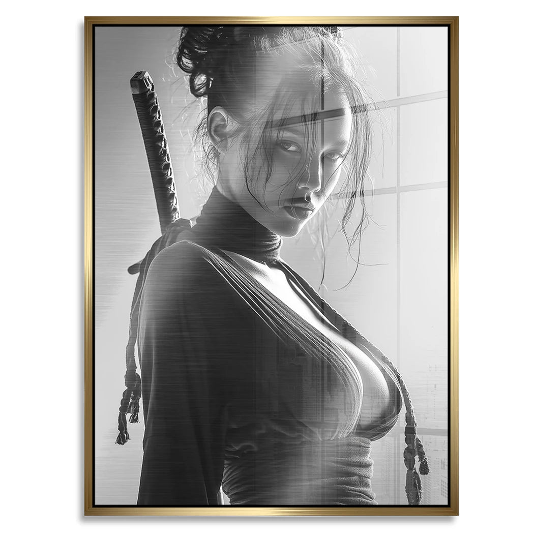 Katana Queen Aluminiumbild gebürstet