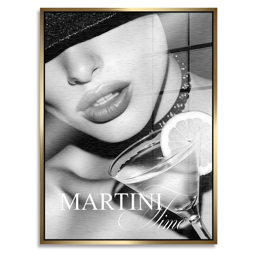 Martini Midnight Aluminiumbild gebürstet