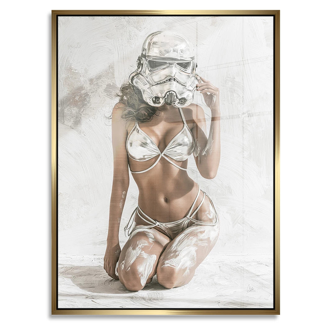Stormtrooper Blanc Aluminiumbild gebürstet