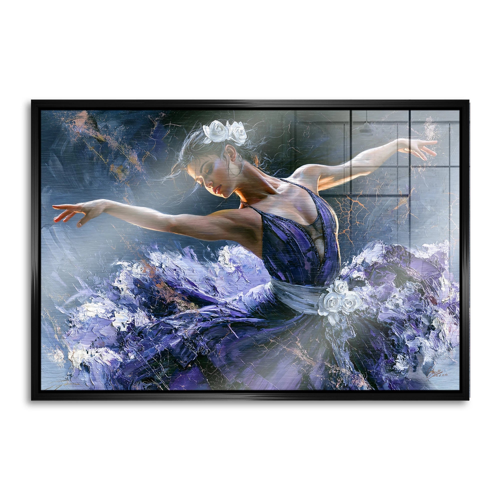 Ballerina Royal Aluminiumbild gebürstet