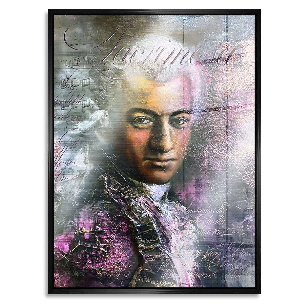 Mozart Opus Aluminiumbild gebürstet