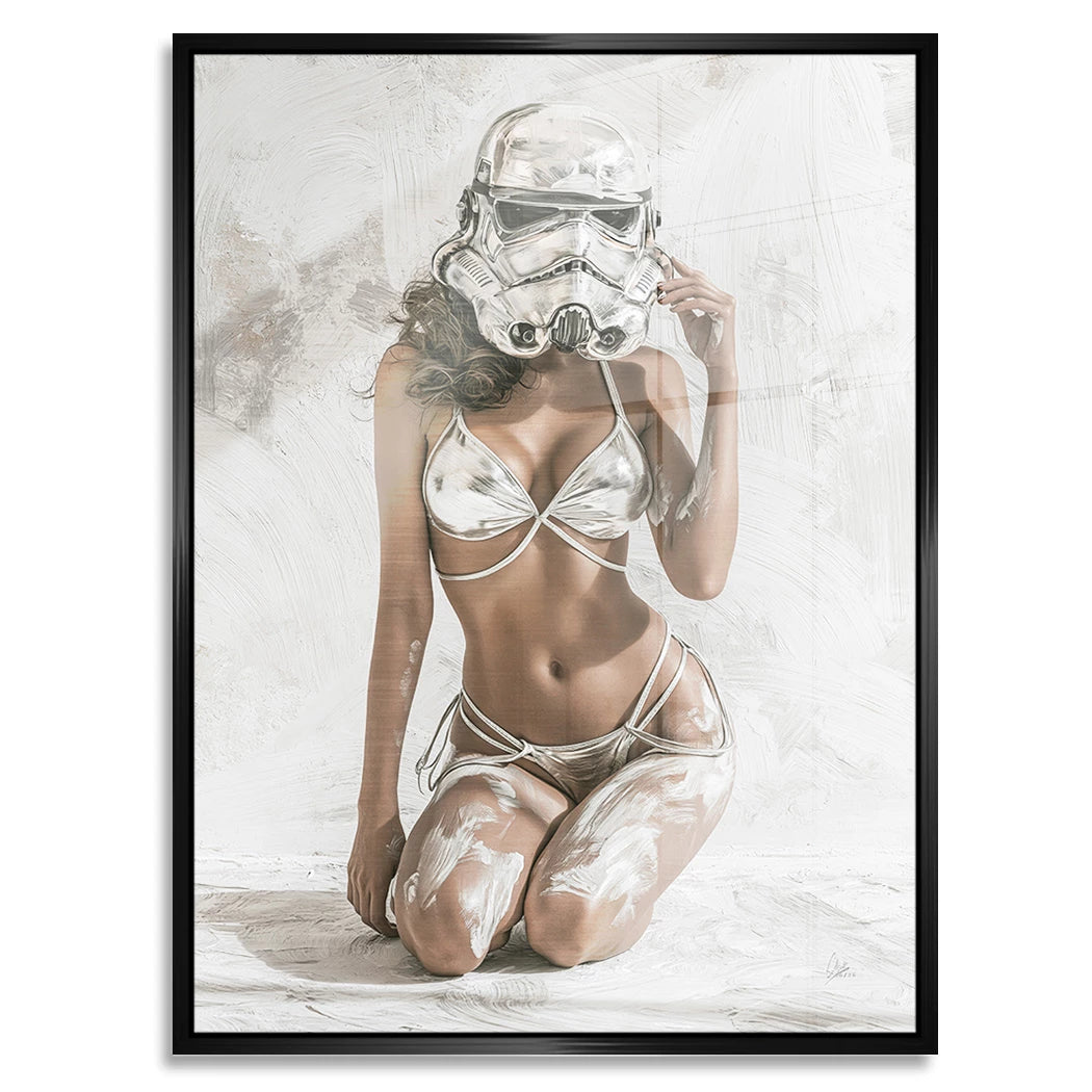 Stormtrooper Blanc Aluminiumbild gebürstet