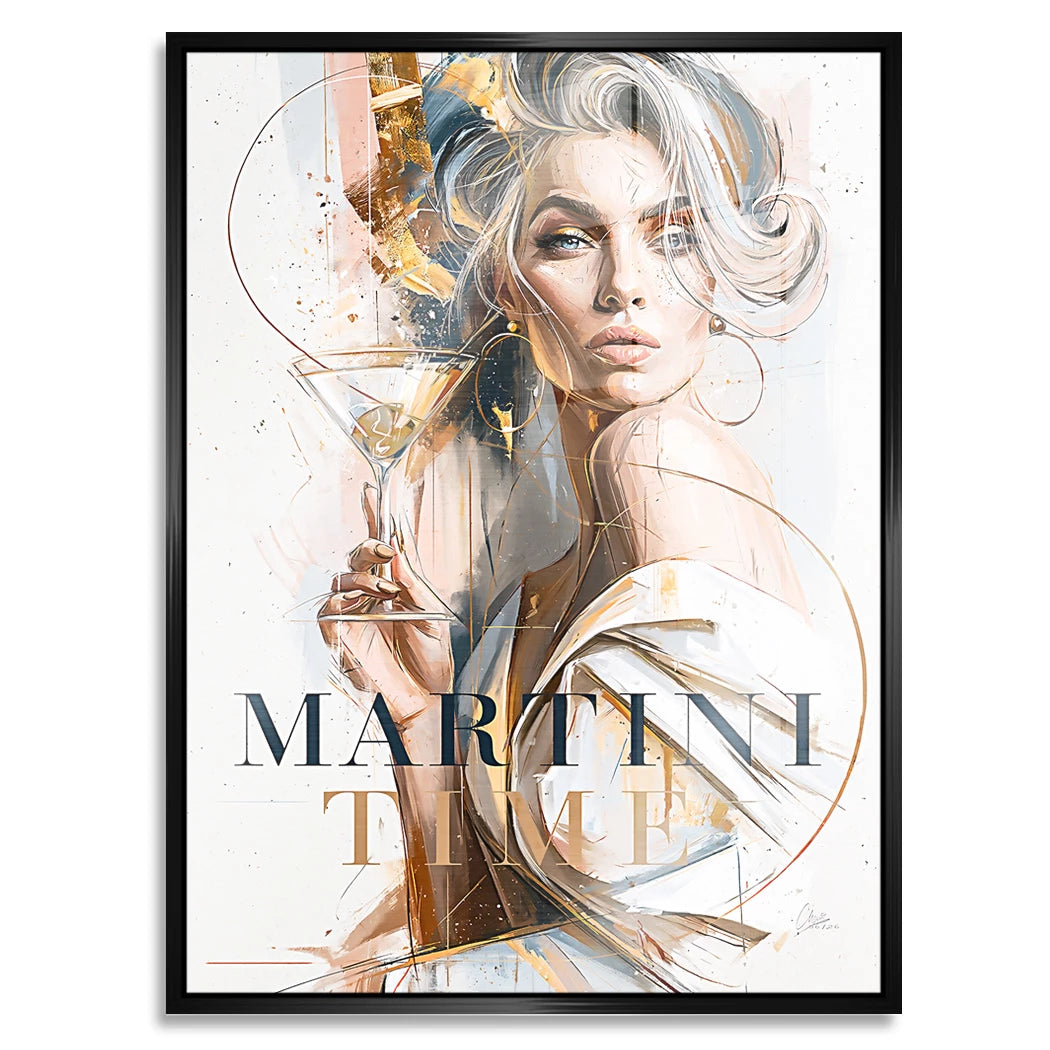 Martini Diva Aluminiumbild gebürstet