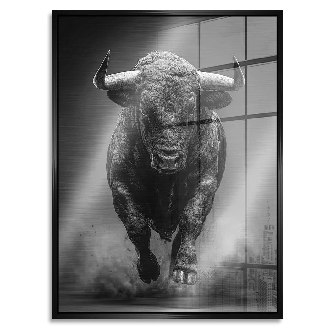 Stier Prestige Aluminiumbild gebürstet