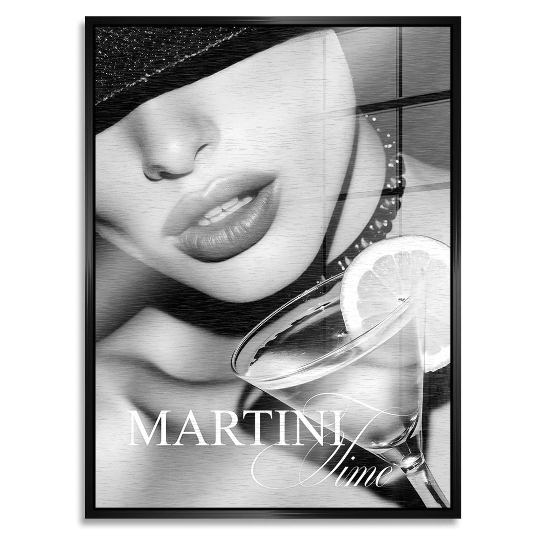 Martini Midnight Aluminiumbild gebürstet