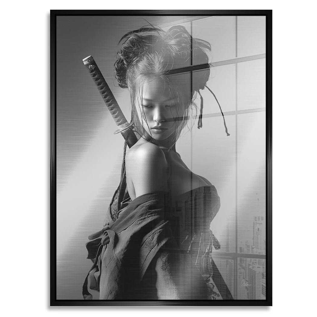 Samurai Diva Aluminiumbild gebürstet
