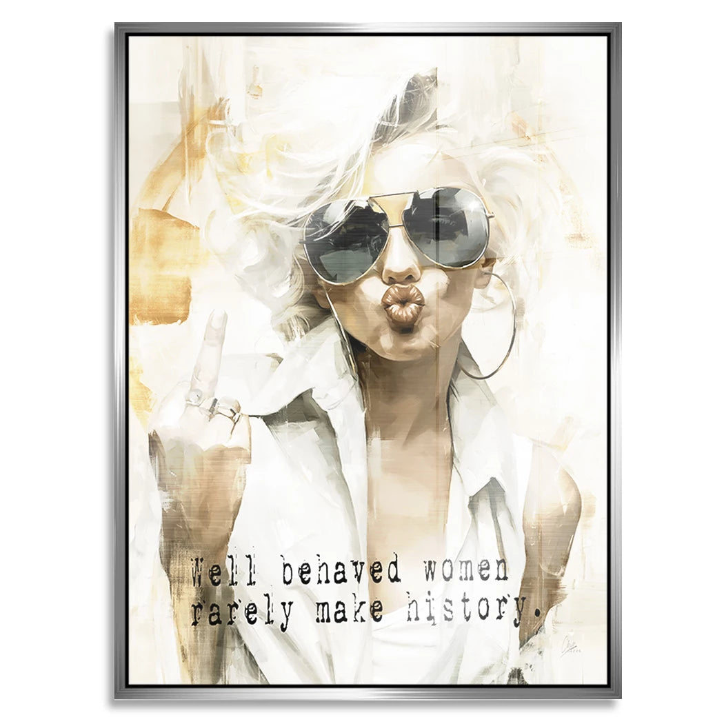Marilyn Monroe Rebell Aluminiumbild gebürstet