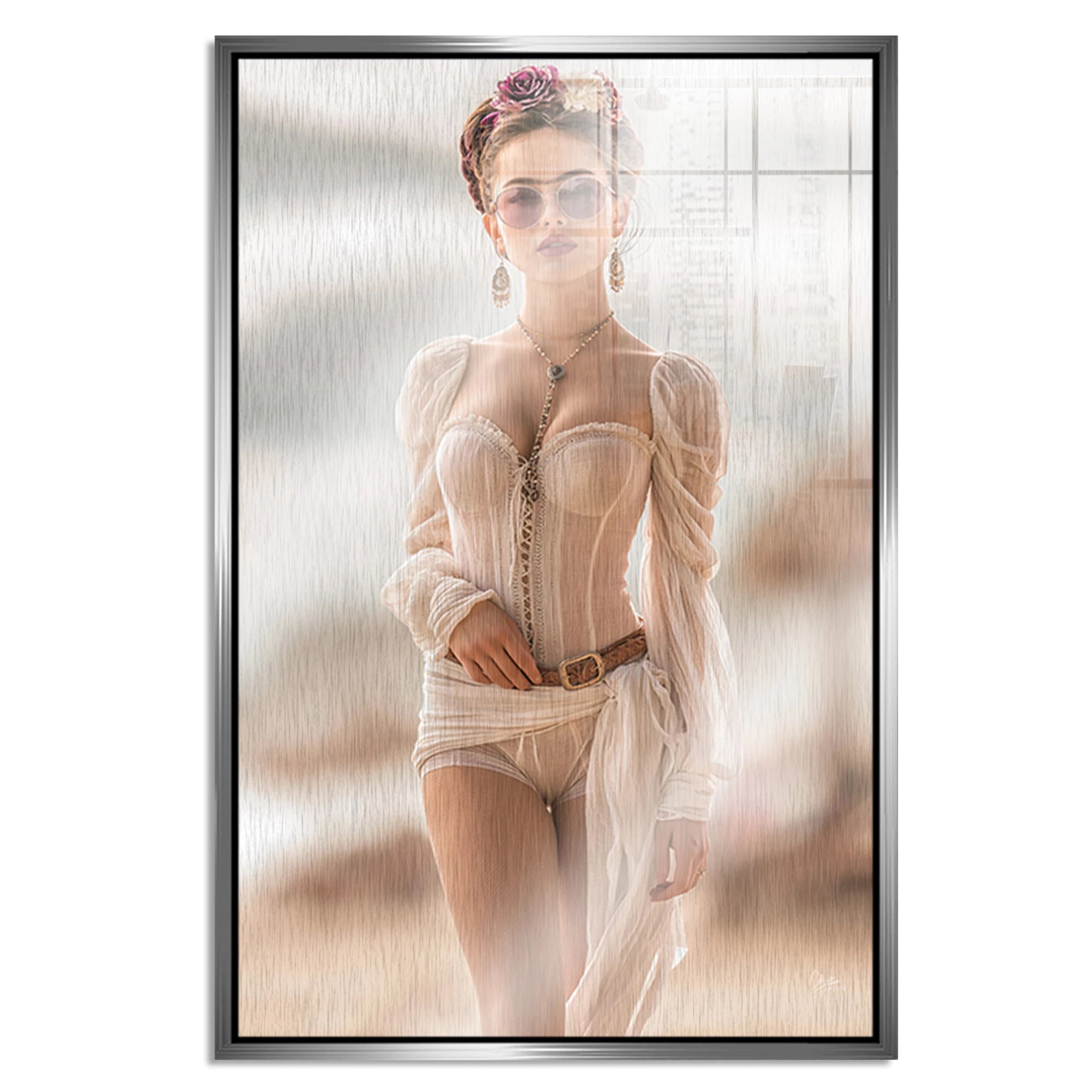 Frida Riviera Aluminiumbild gebürstet