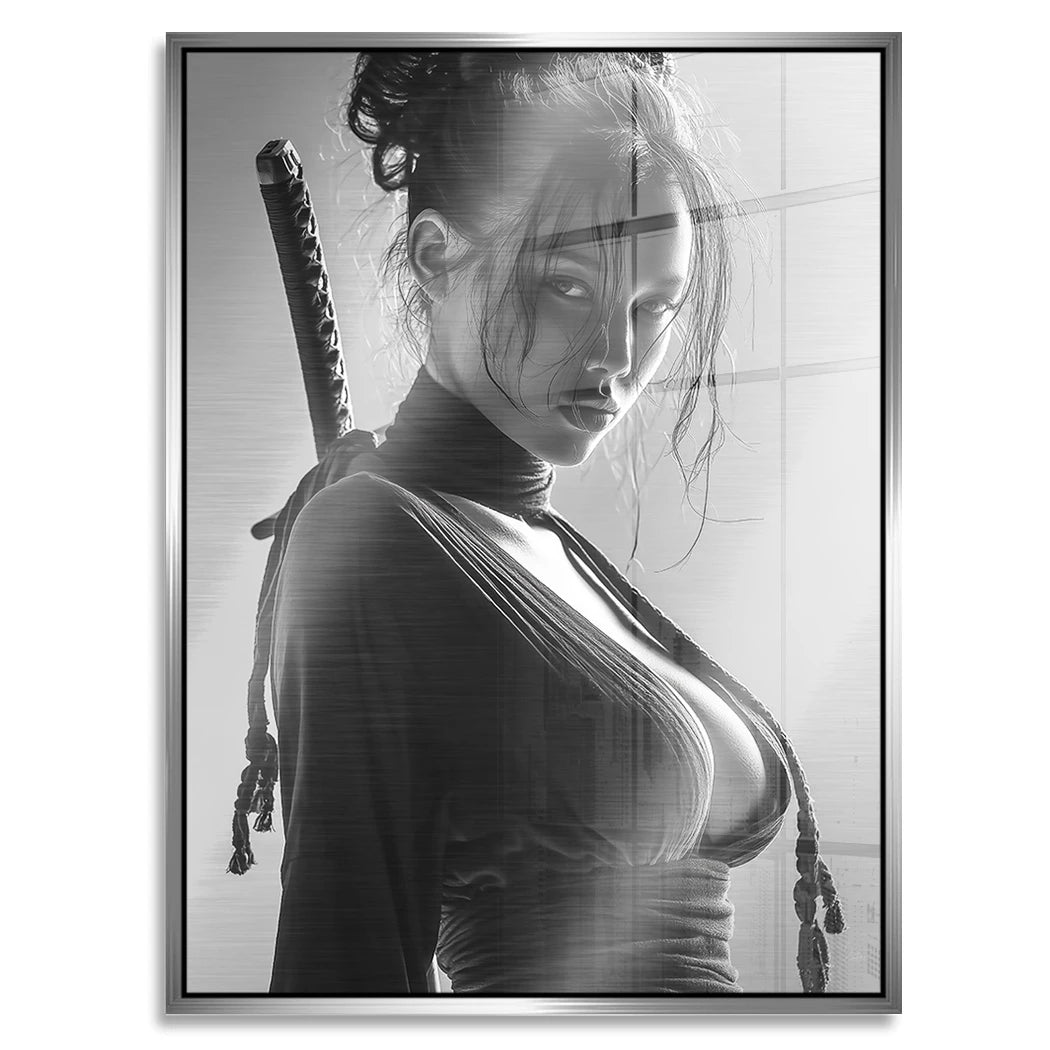 Katana Queen Aluminiumbild gebürstet