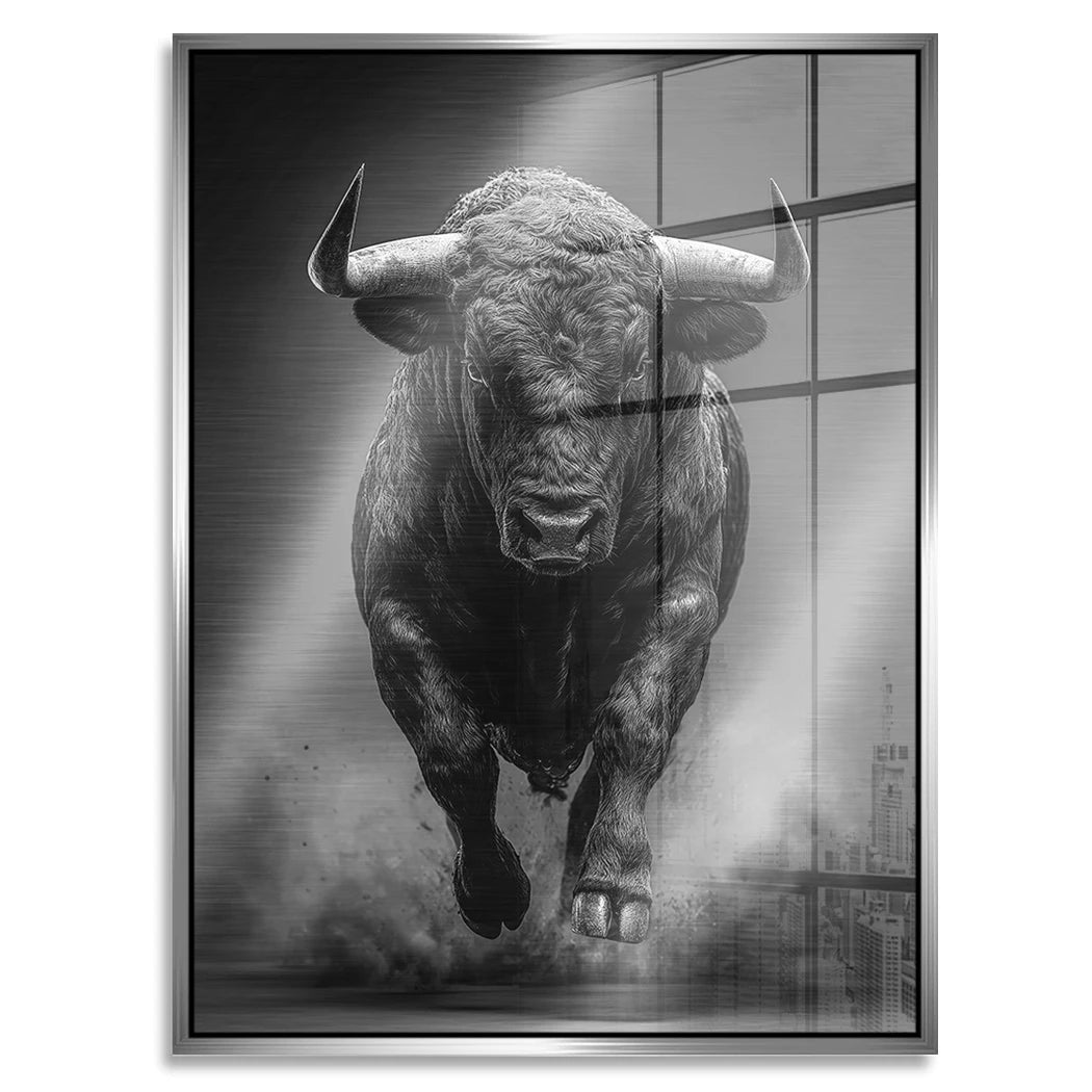Stier Prestige Aluminiumbild gebürstet