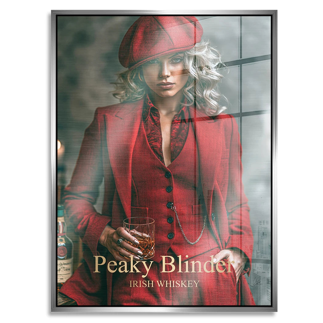 Peaky Blinder Lady Aluminiumbild gebürstet