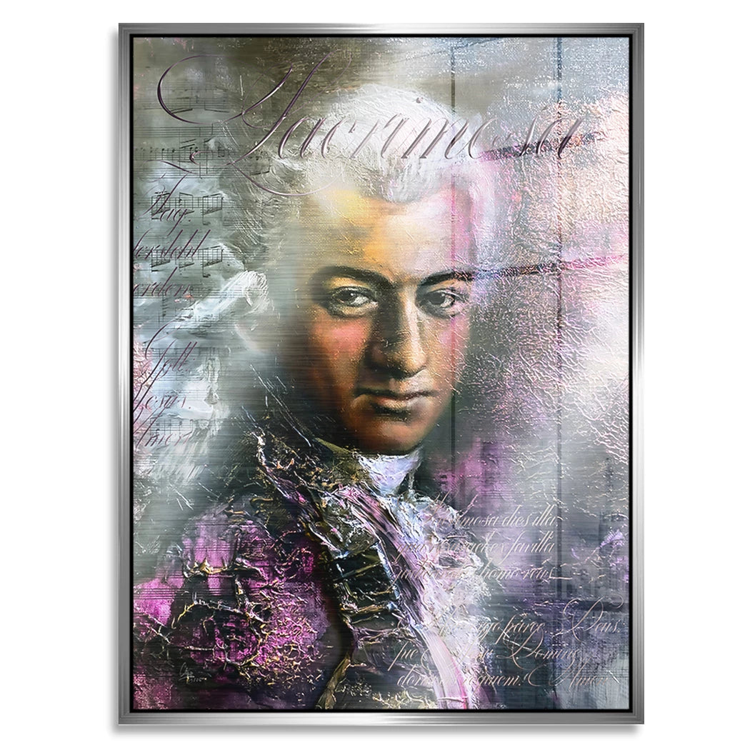 Mozart Opus Aluminiumbild gebürstet