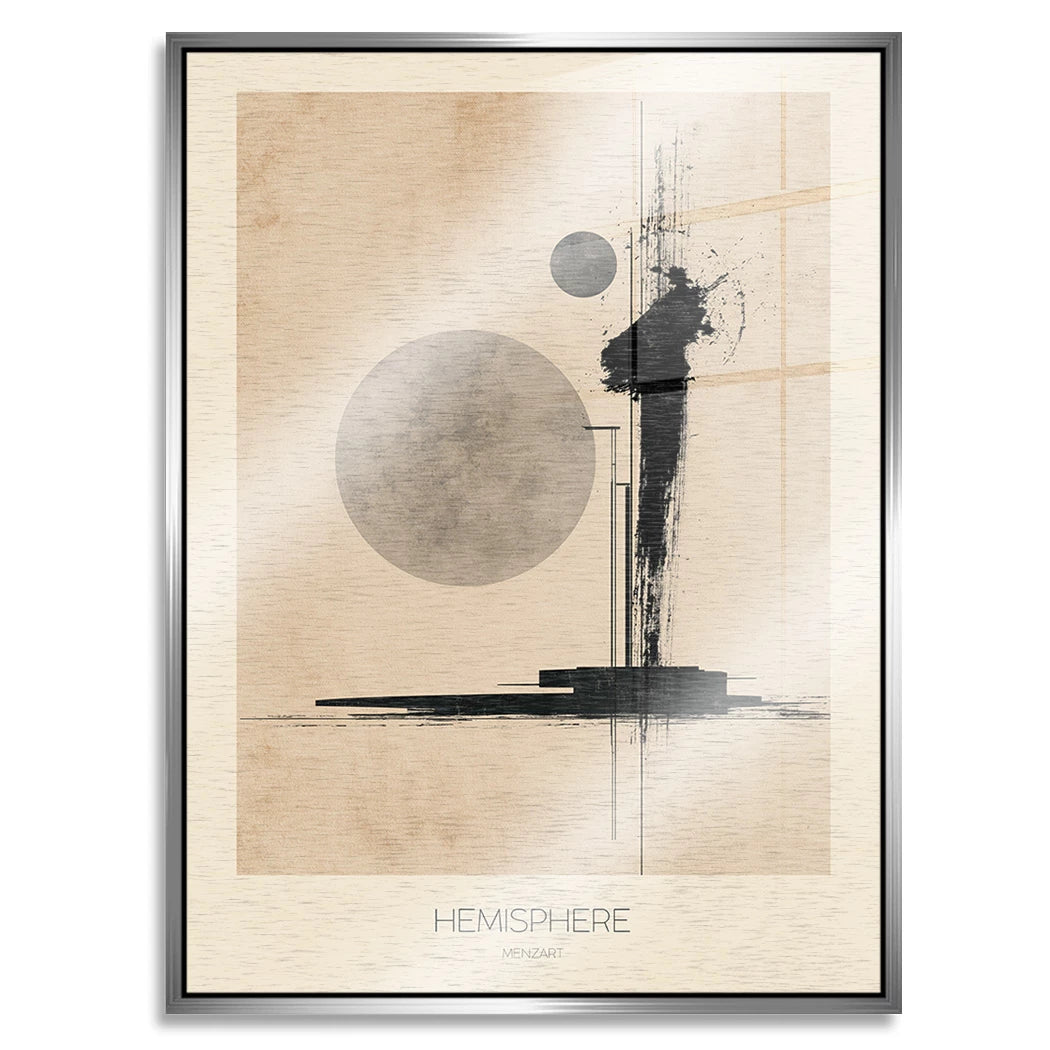 Hemisphere Aluminiumbild gebürstet