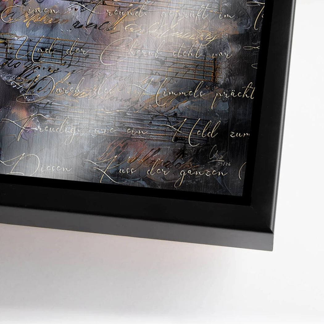 Beethoven Sinfonie Aluminiumbild gebürstet