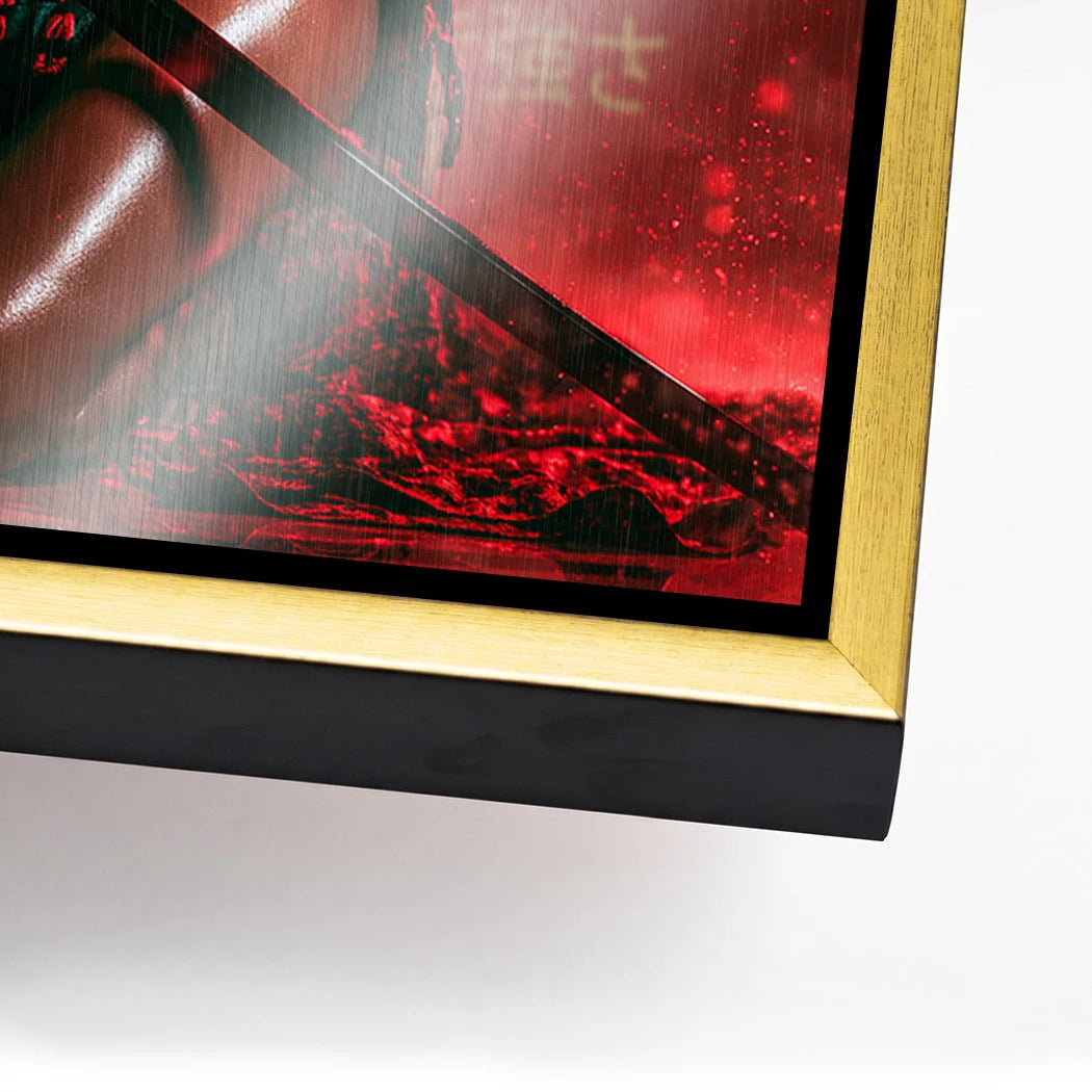 Samurai Rouge Aluminiumbild gebürstet