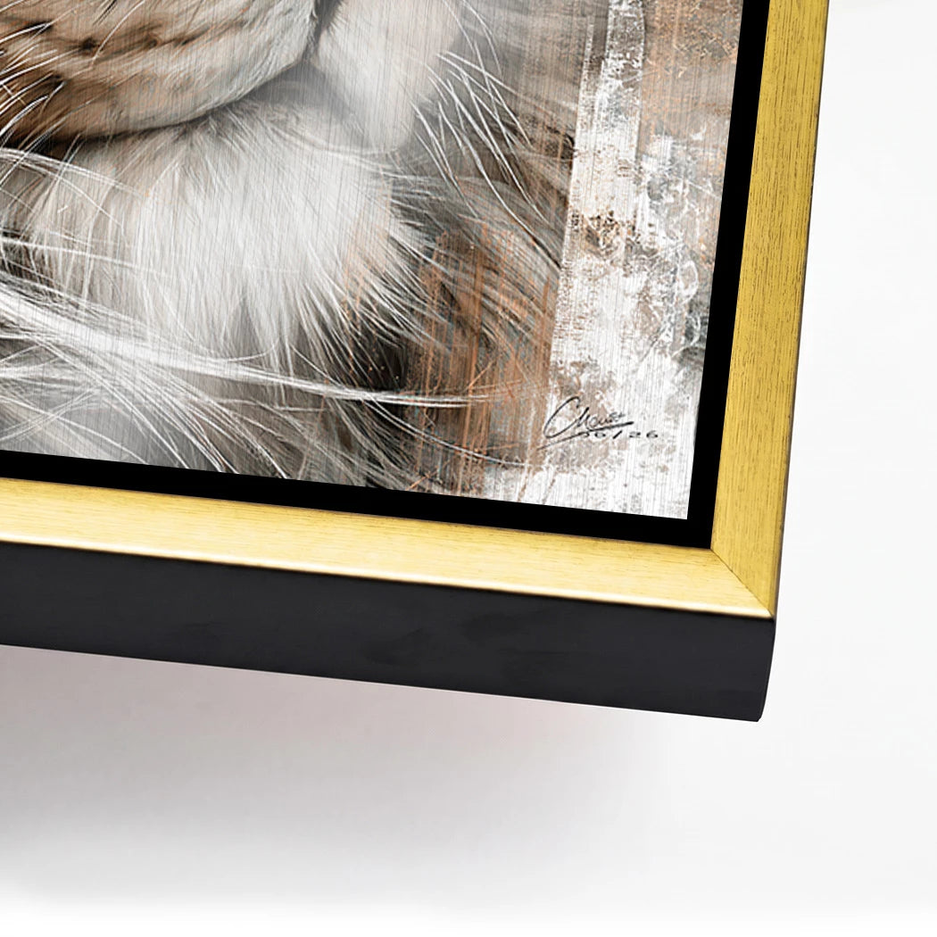 Lion King Aluminiumbild gebürstet