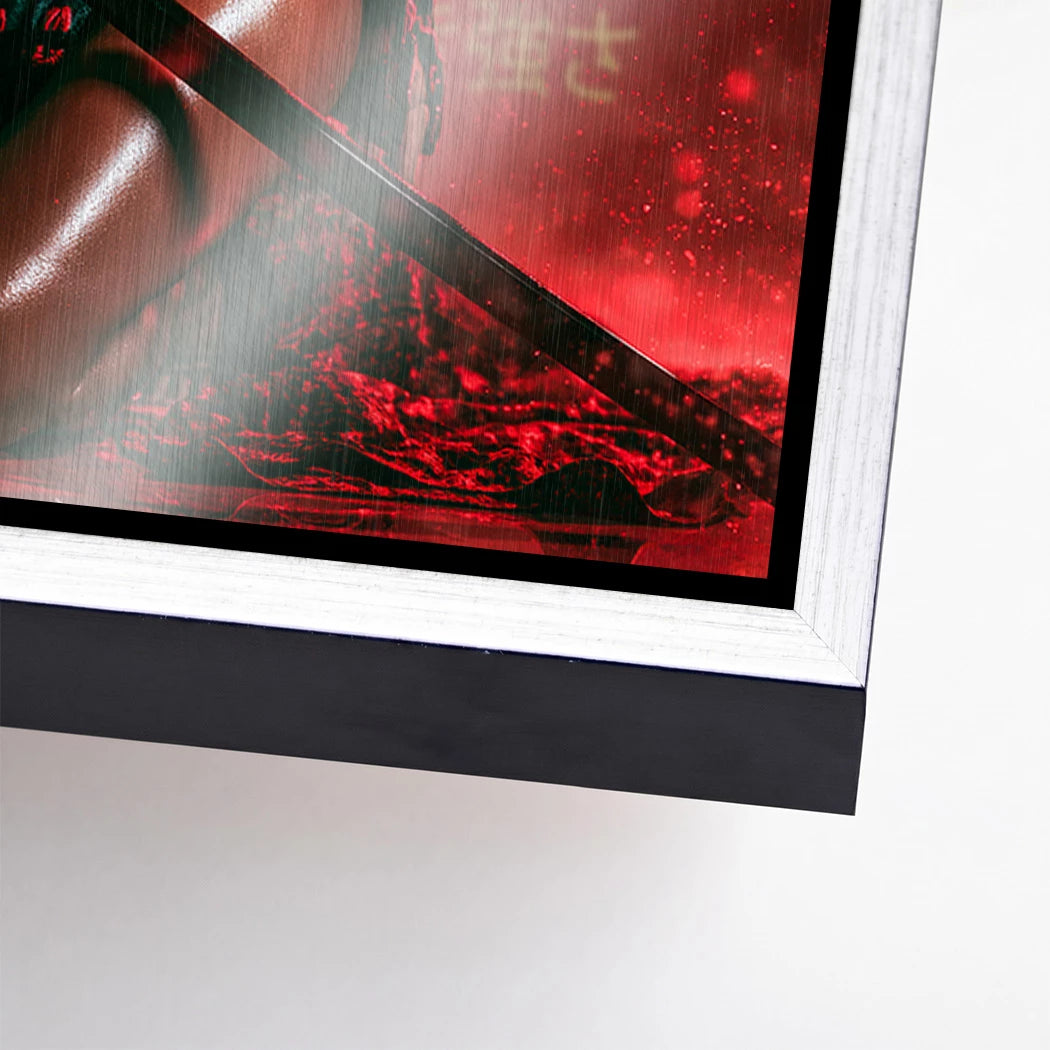 Samurai Rouge Aluminiumbild gebürstet