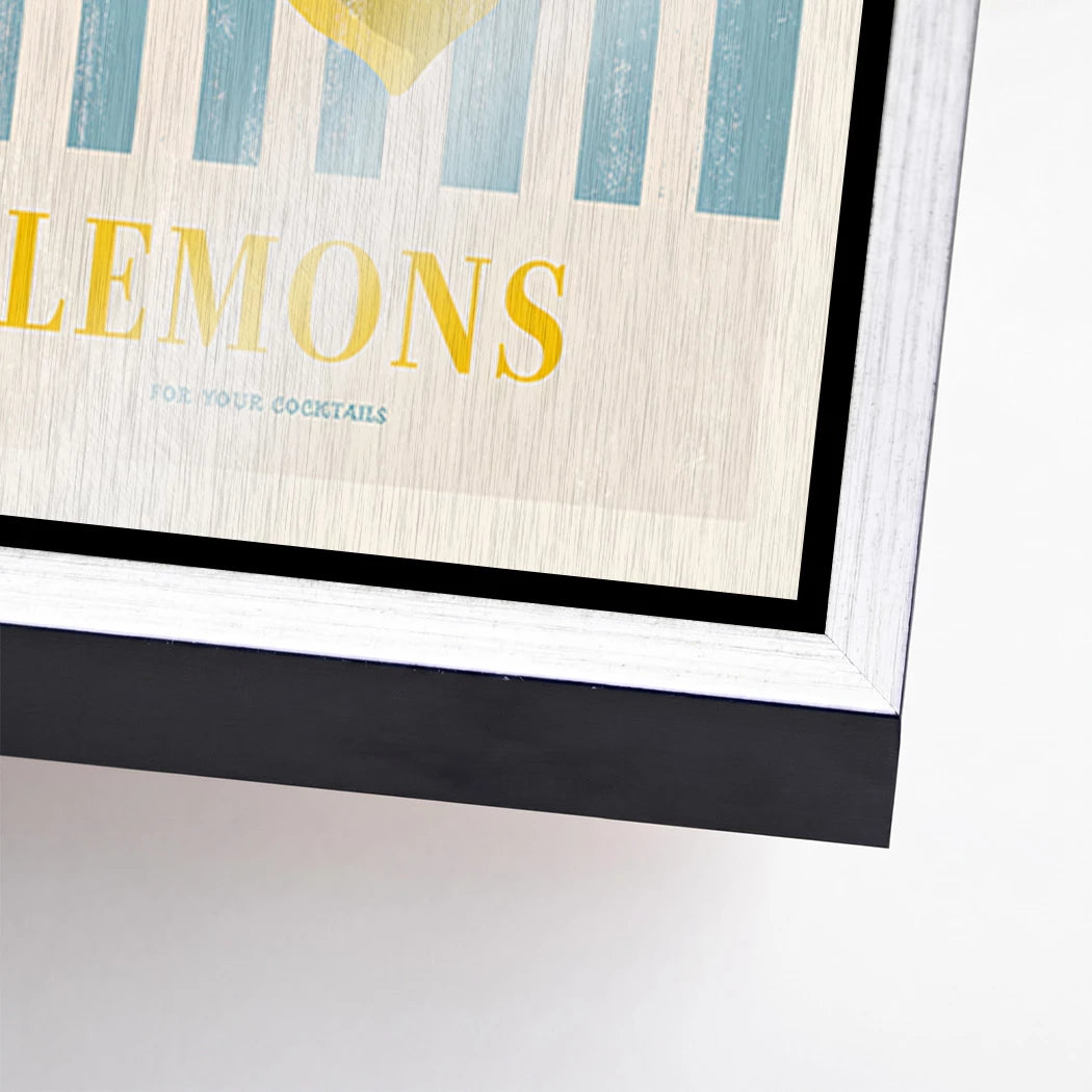 Lemons Cocktail Aluminiumbild gebürstet