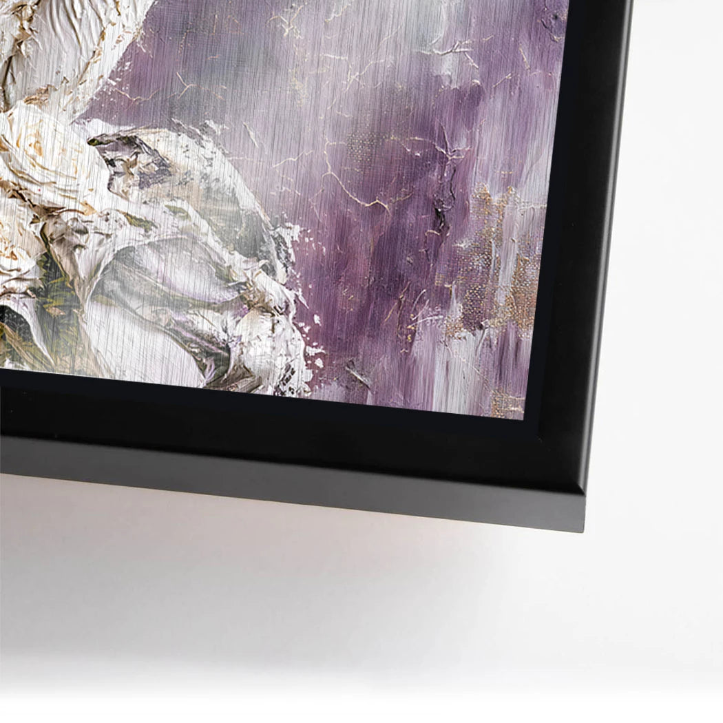 Blüten Couture Aluminiumbild gebürstet
