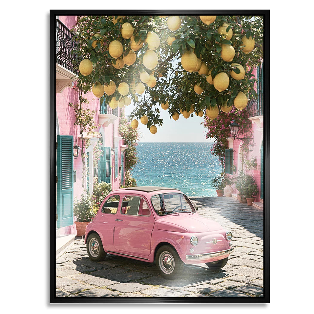 Rosa Cinquecento Aluminiumbild gebürstet