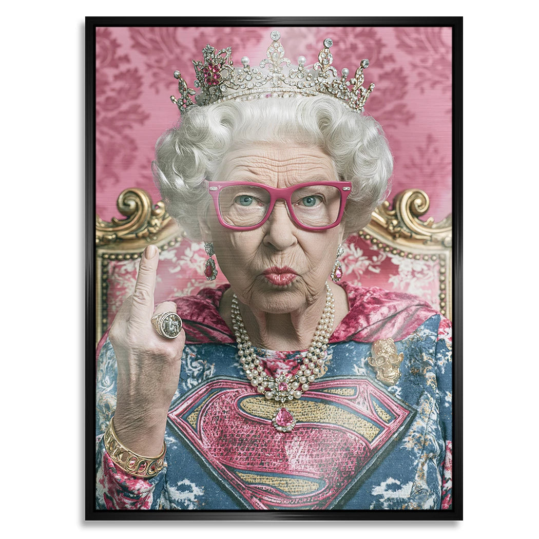 Queen Royale Aluminiumbild gebürstet
