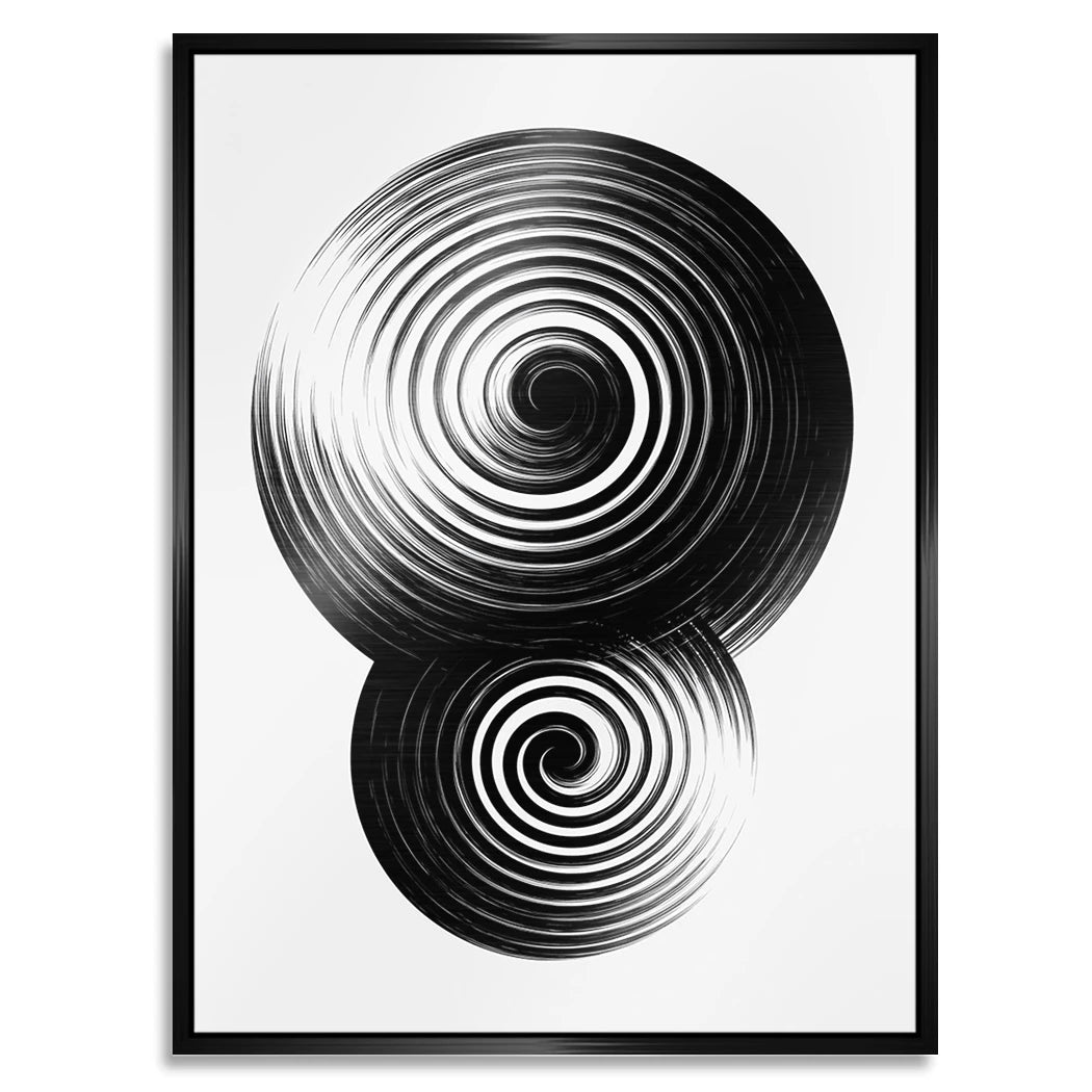 Spiral Harmonie Aluminiumbild gebürstet