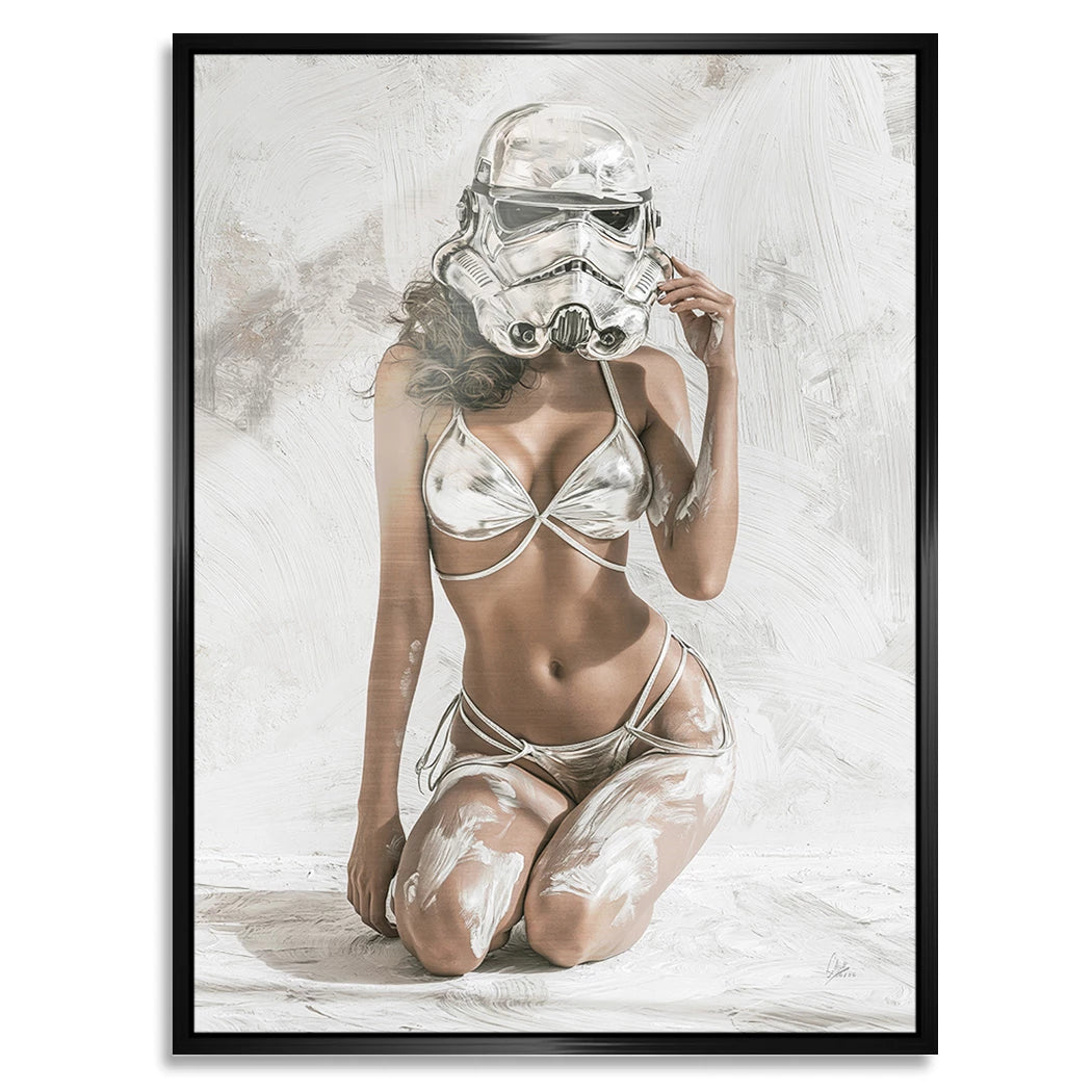 Stormtrooper Blanc Aluminiumbild gebürstet