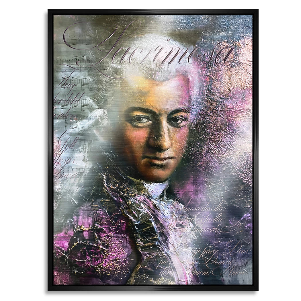 Mozart Opus Aluminiumbild gebürstet