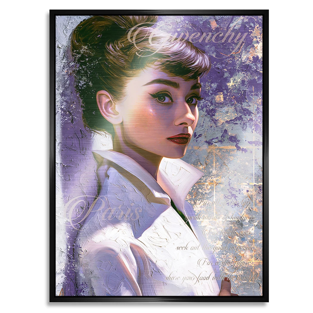 Audrey Couture Aluminiumbild gebürstet