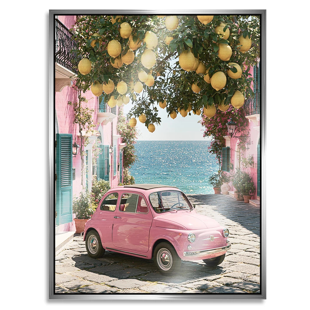 Rosa Cinquecento Aluminiumbild gebürstet