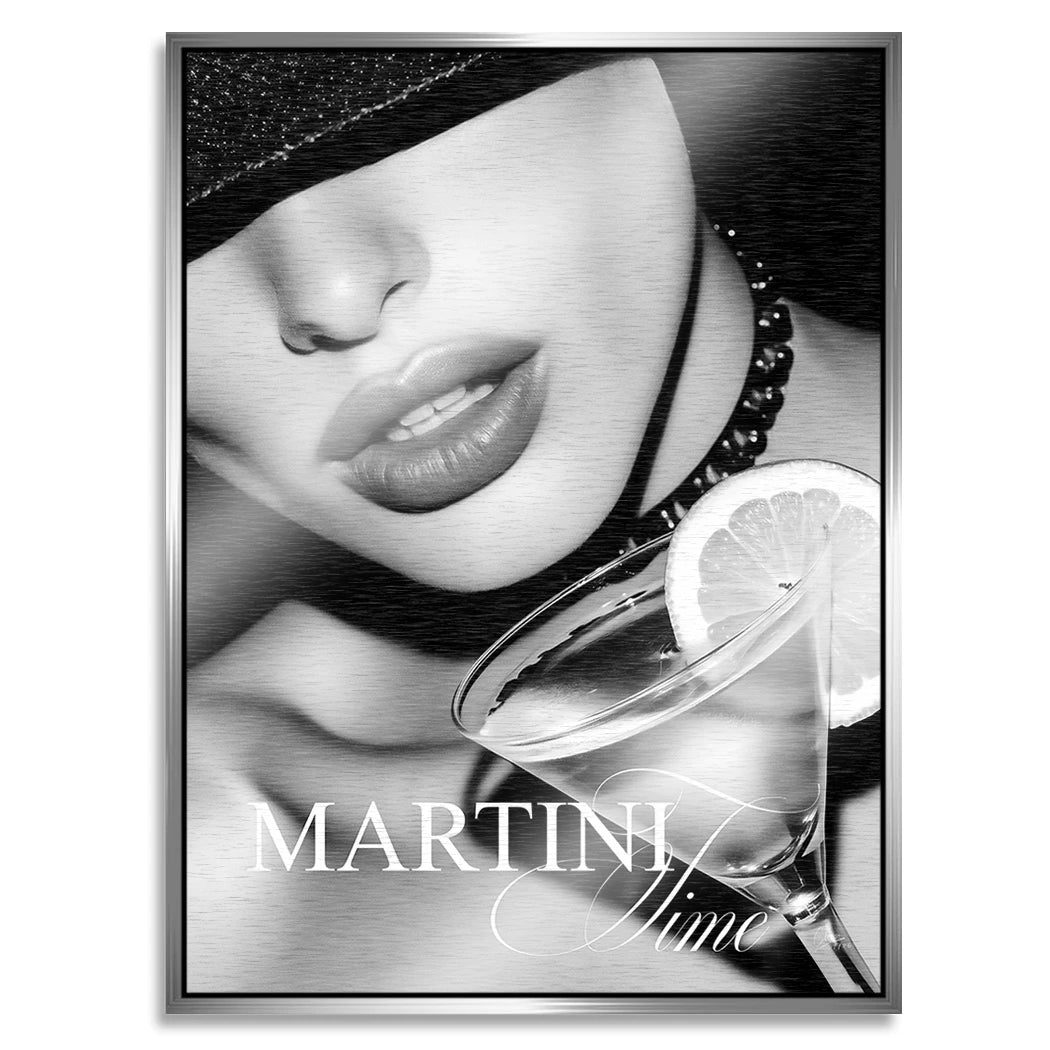 Martini Midnight Aluminiumbild gebürstet